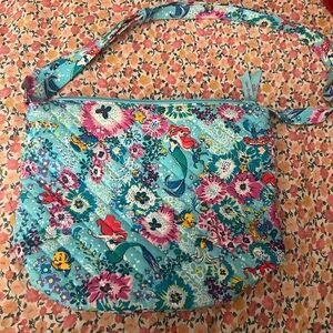 Vera Bradley Disney Floral Mermaid Shoulder Bag